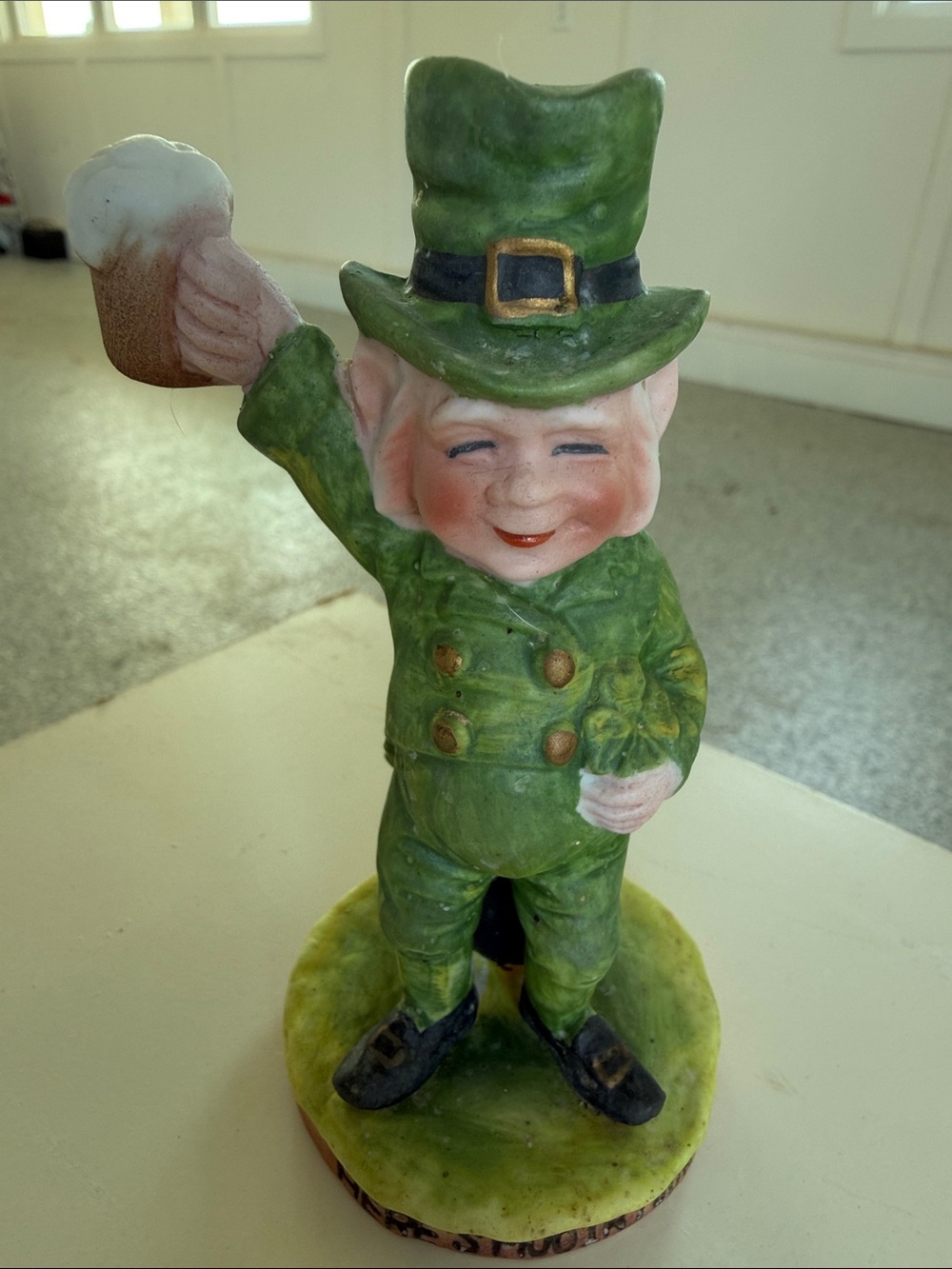 Vintage “Irish Toast” by Beth Butler for George Good Leprechaun Figurine